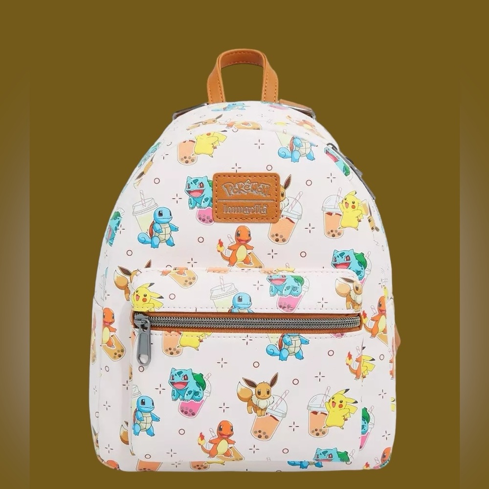 Loungefly Pokemon Boba Mini Backpack and Cardholder NWT